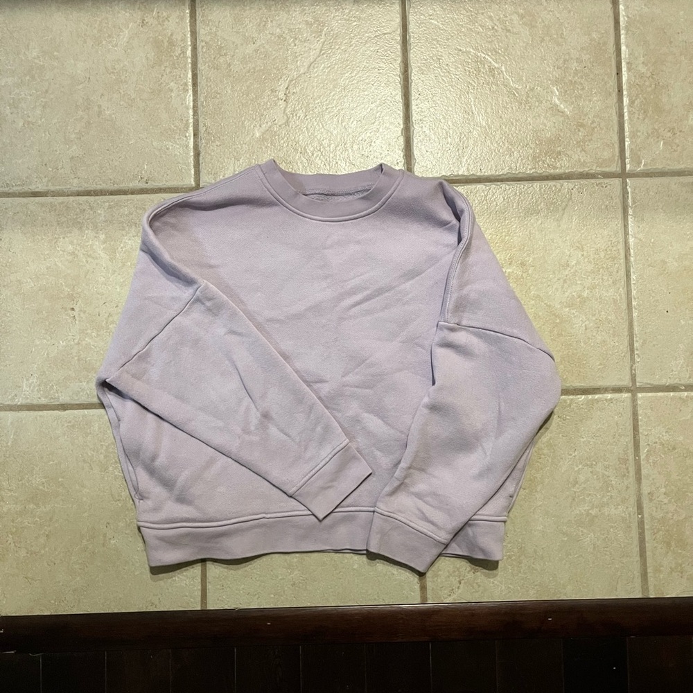 Madewell oversized Lavender Crewneck Sweatshirt